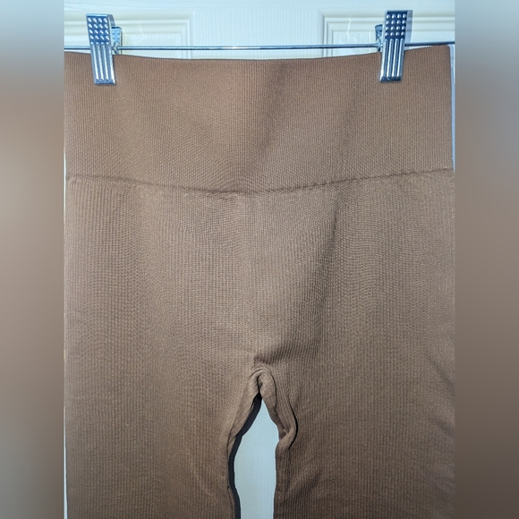OQQ Brown Fit & Flare Women's Leggings L - Picture 5 of 5